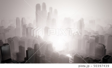 City In Fog Air Pollutionのイラスト素材