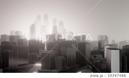 City In Fog Air Pollutionのイラスト素材