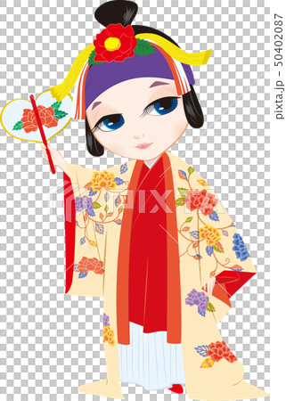琉球舞踊　作田　沖縄イラスト 50402087