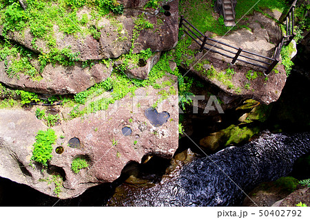 【宮城】覗橋から見た磊々峡のハート(横) 【宮城】覗橋から見た磊々峡のハート(横) 50402792