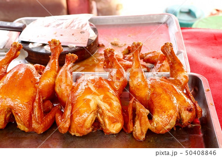 Tasty chicken at street food 50408846