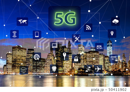 5g internet concept in technology concept 50411902