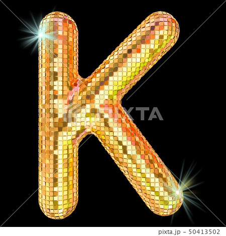 Disco font, letter K Disco font, letter K 50413502