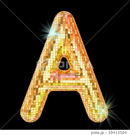 Disco font, letter A Disco font, letter A 50413504