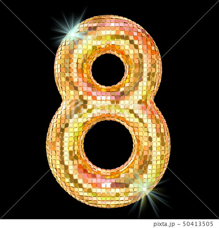 Disco font, number 8 Disco font, number 8 50413505