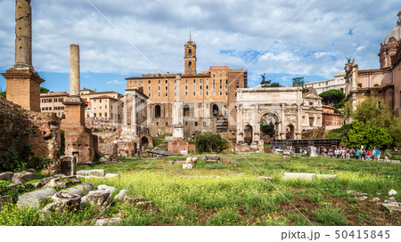 Panorama of old Roman Forum, Rome, Italy Panorama of old Roman Forum, Rome, Italy 50415845