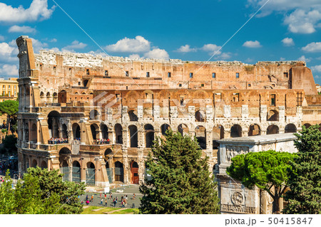Colosseum or Coliseum close-up, Rome, Italy 50415847