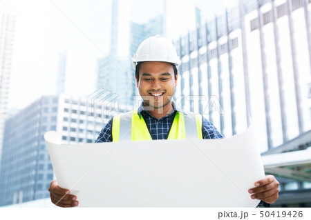 portrait of engineering asian man construction portrait of engineering asian man construction 50419426