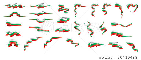 Bulgaria flag, vector illustration on a white background Bulgaria flag, vector illustration on a white background 50419438