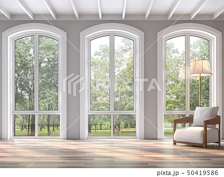 Modern classic living room 3d render 50419586