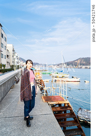 女子旅 尾道水道と港 50421746