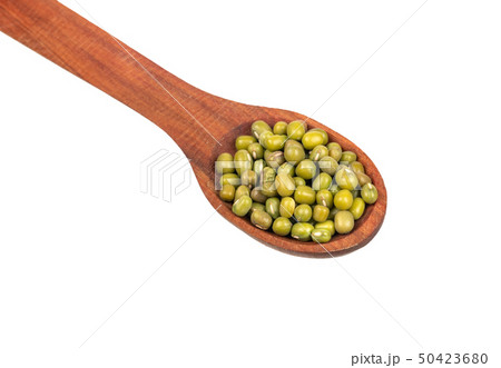 Mung beans in spoon Mung beans in spoon 50423680