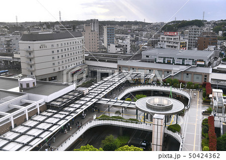日本の川崎都市景観 溝の口駅や武蔵溝ノ口駅(画面左)などを望む 日本の川崎都市景観 溝の口駅や武蔵溝ノ口駅(画面左)などを望む 50424362