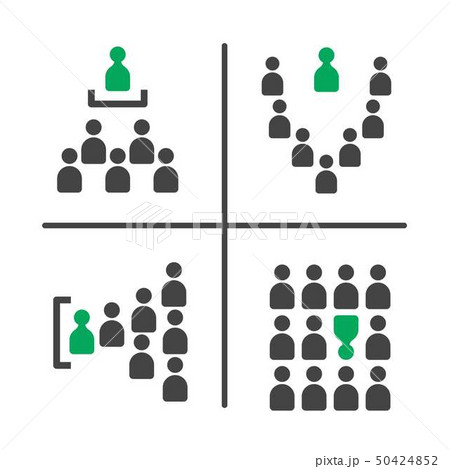 meeting and conference icon set 50424852