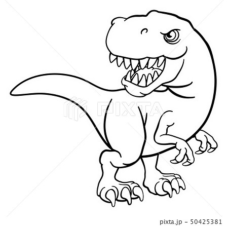 Tyrannosaurus T Rex Dinosaur Cartoon Character Tyrannosaurus T Rex Dinosaur Cartoon Character 50425381