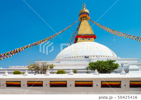 The Buddhist stupa of Boudha Stupa dominates the The Buddhist stupa of Boudha Stupa dominates the 50425416