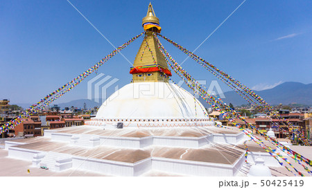 The Buddhist stupa of Boudha Stupa dominates the The Buddhist stupa of Boudha Stupa dominates the 50425419