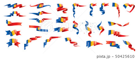 Chad flag, vector illustration on a white background. 50425610