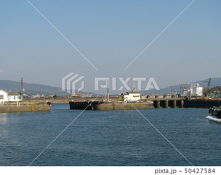 世界遺産 明治日本世界遺産 福岡県 三池港 閘門 船出 曳船 世界遺産 明治日本世界遺産 福岡県 三池港 閘門 船出 曳船 50427584