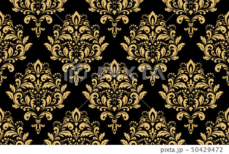 Wallpaper in the style of Baroque. Seamless vector Wallpaper in the style of Baroque. Seamless vector 50429472