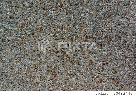 カナダ コンクリート　無数の小石　壁　表面　テクスチャ 50432446