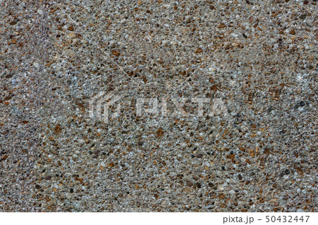 カナダ コンクリート　無数の小石　壁　表面　テクスチャ 50432447