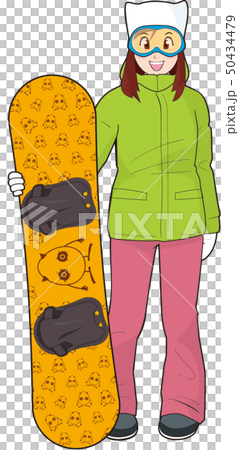 Female snowboarder 50434479