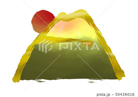 ご来光と富士山 50436016