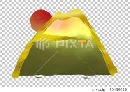 ご来光と富士山 50436016