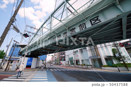 日本の川崎都市景観　宮前平駅を望む 50437588