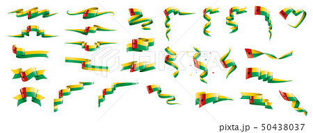 Guinea Bissau flag, vector illustration on a white background Guinea Bissau flag, vector illustration on a white background 50438037