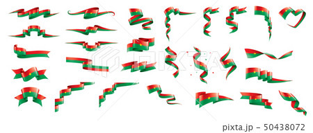 Burkina Faso flag, vector illustration on a white background 50438072