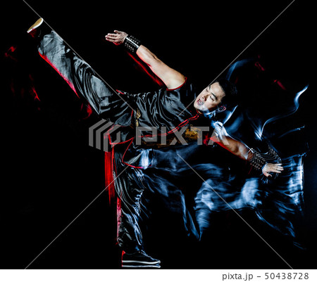 whushu chinese boxing kung fu Hung Gar fighter isolated man 50438728