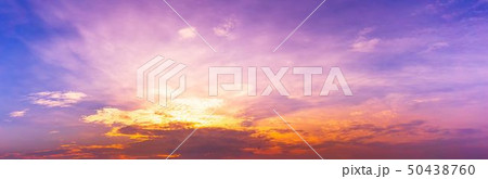 Panorama twilight exotic sky background Panorama twilight exotic sky background 50438760