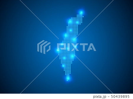 Abstract blue background with map, internet line, Abstract blue background with map, internet line, 50439895