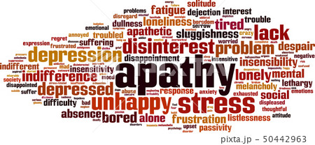 Apathy word cloud Apathy word cloud 50442963
