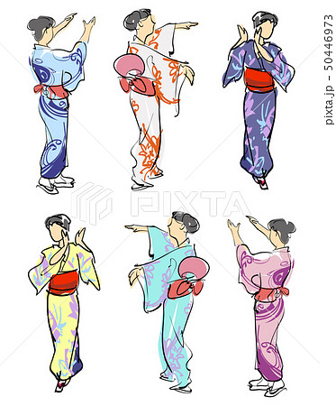 盆踊りのイラスト素材 盆踊りのイラスト素材