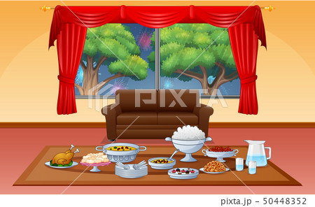 Delicious dishes iftar for Eid celebration Delicious dishes iftar for Eid celebration 50448352