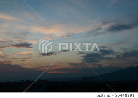 twilight sunset sky above the city twilight sunset sky above the city 50448391