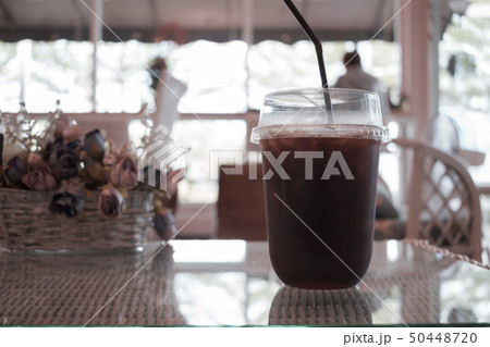 iced coffee in cafe 50448720