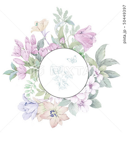 透明水彩 水彩画 花 50449397