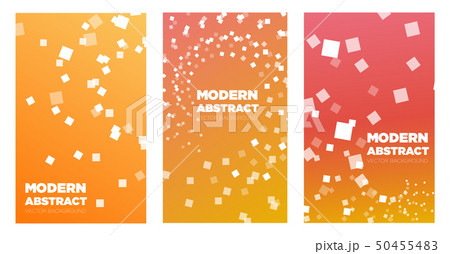 Set of colorful covers with geometric shapes 50455483