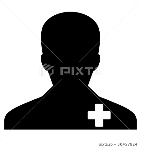 Medical health care icon vector of male person 50457924