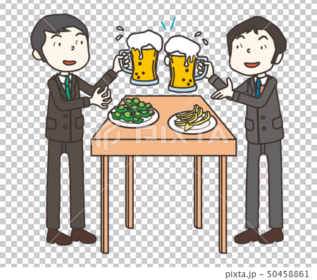 立ち飲み Standing Barのイラスト素材