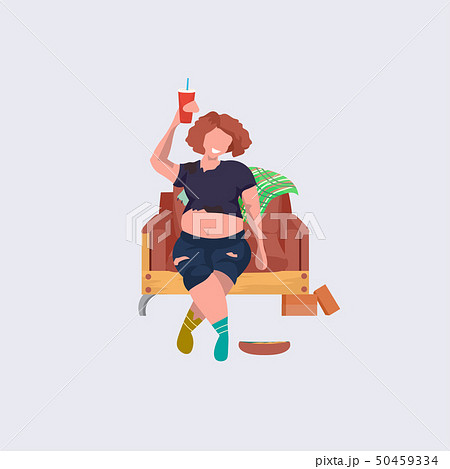 Drunk Woman Beggar Sitting Armchair Female のイラスト素材 Drunk Woman Beggar Sitting Armchair Female のイラスト素材