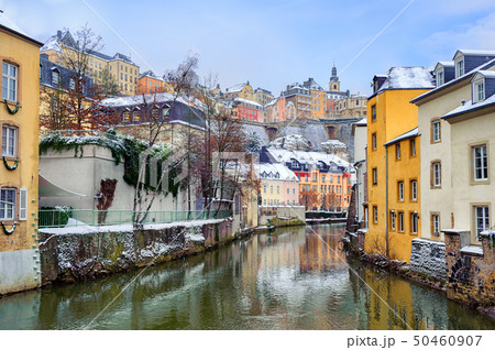 Luxembourg city in winter Luxembourg city in winter 50460907