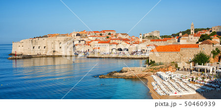 Sand beach in medieval town Dubrovnik, Croatia 50460939