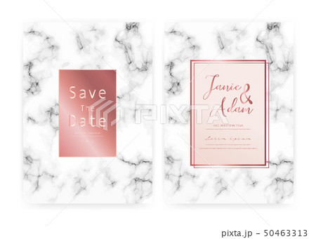 Marble wedding invitation card. 50463313