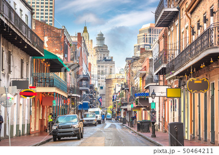 Bourbon Street, New Orleans, Louisiana, USA 50464211