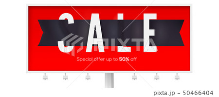 Sale, creative ad billboard for events of black Sale, creative ad billboard for events of black 50466404